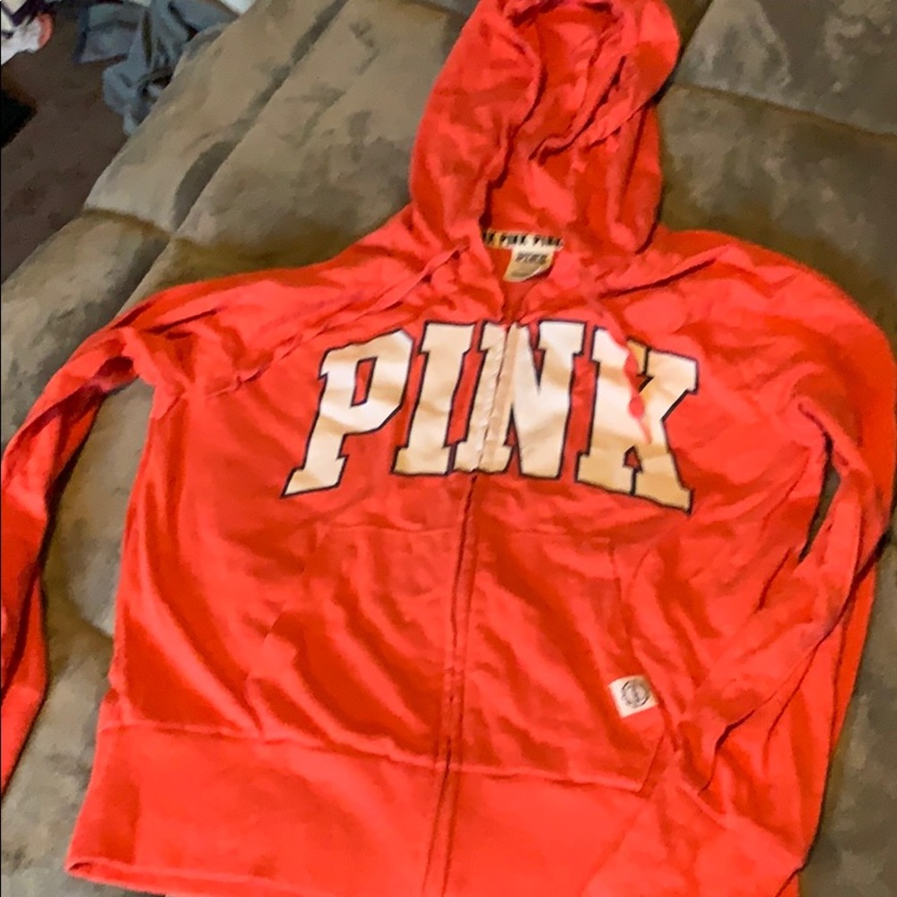 Pink VS hoodie size large